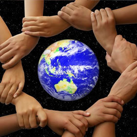 Helping Hand Save Earth