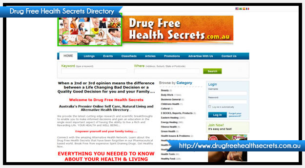 Drug Free Health Secrets Directory - Australia