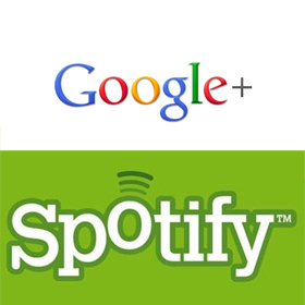 Google Plus and Spotify